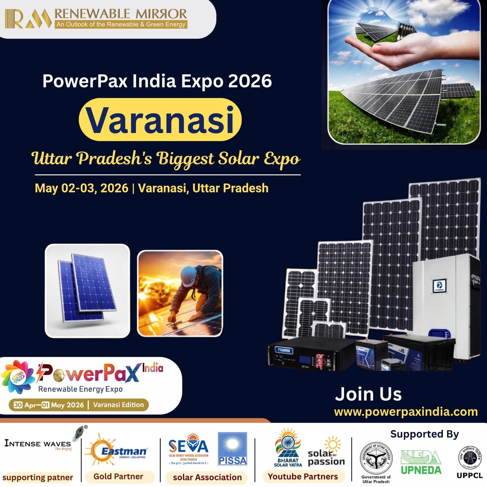 PowerPax India Expo 2026: Uttar Pradesh’s Biggest Solar Expo in Varanasi
