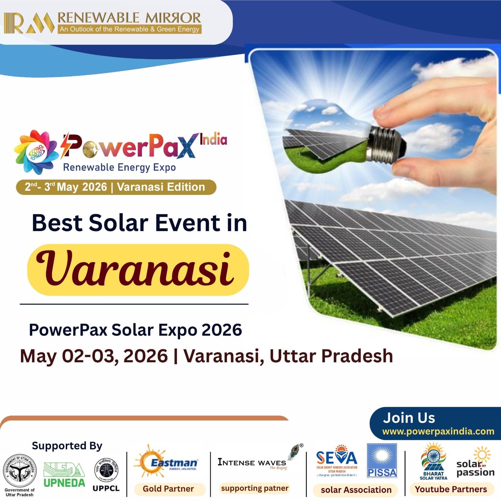 PowerPax Varanasi 2026: Top Solar Expo in Uttar Pradesh and India