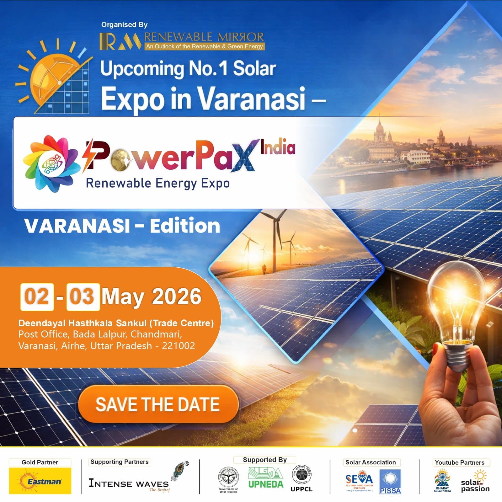 Upcoming No.1 Solar Expo in Varanasi – PowerPax India Expo 2026