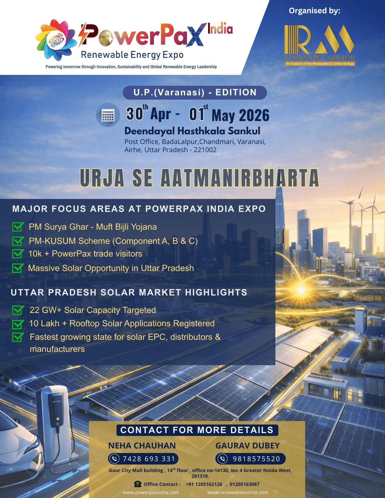 PowerPax India Renewable Energy Expo 2026, Varanasi Edition to Be Held on 2–3 May