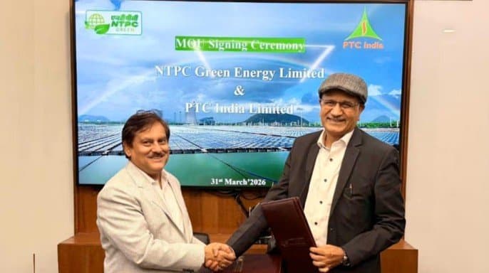 NTPC Green Energy Limited Partners with PTC India Limited to Boost RE Distribution