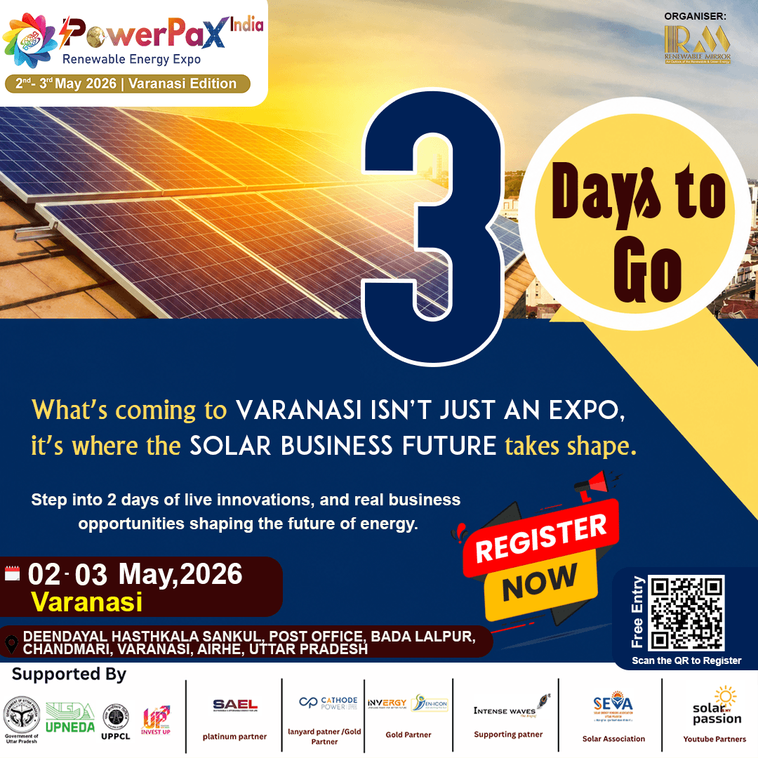3 Days to Go: PowerPax India Expo 2026 set to transform Varanasi into a solar business hotspot