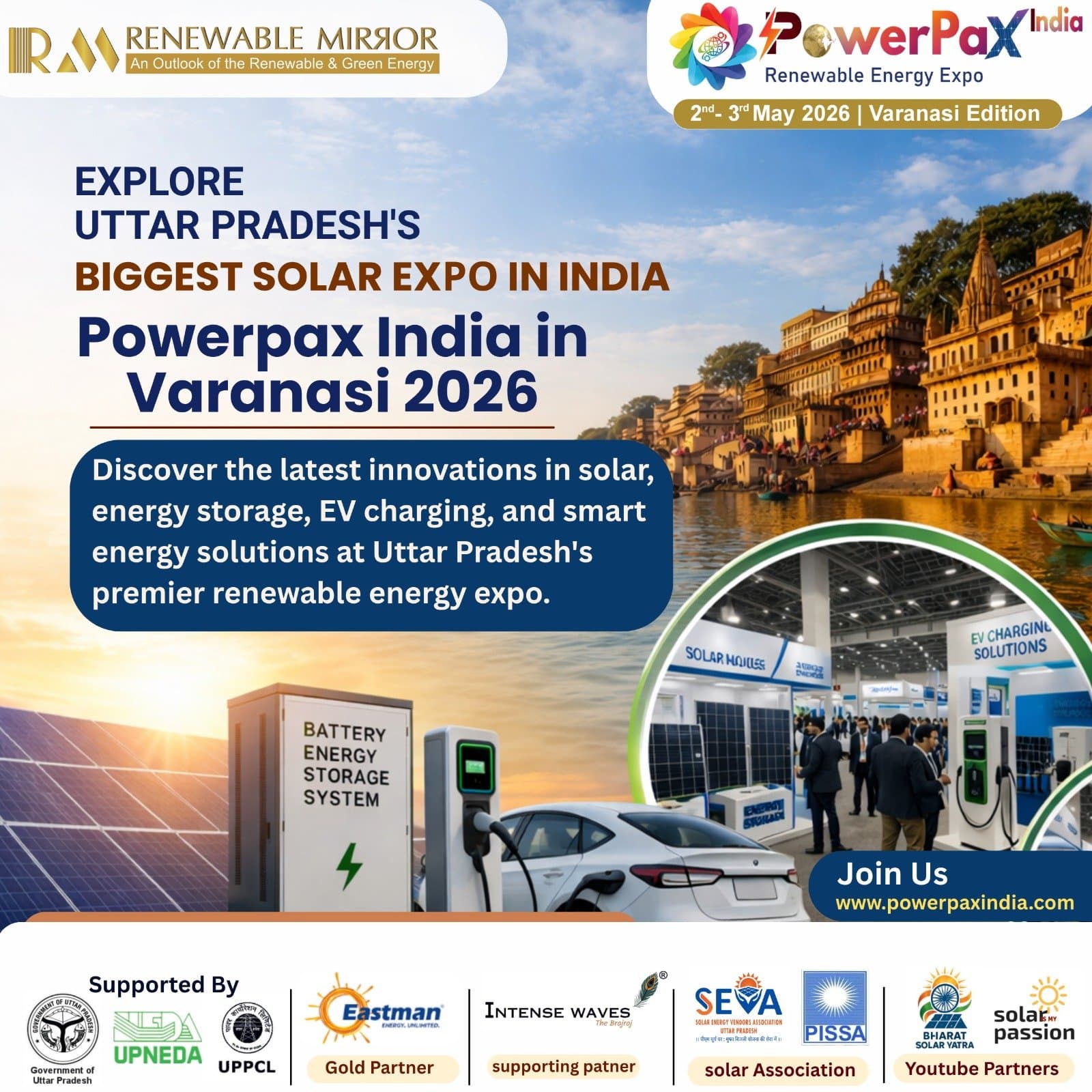 Explore Uttar Pradesh’s Biggest Solar Expo at PowerPax Varanasi 2026