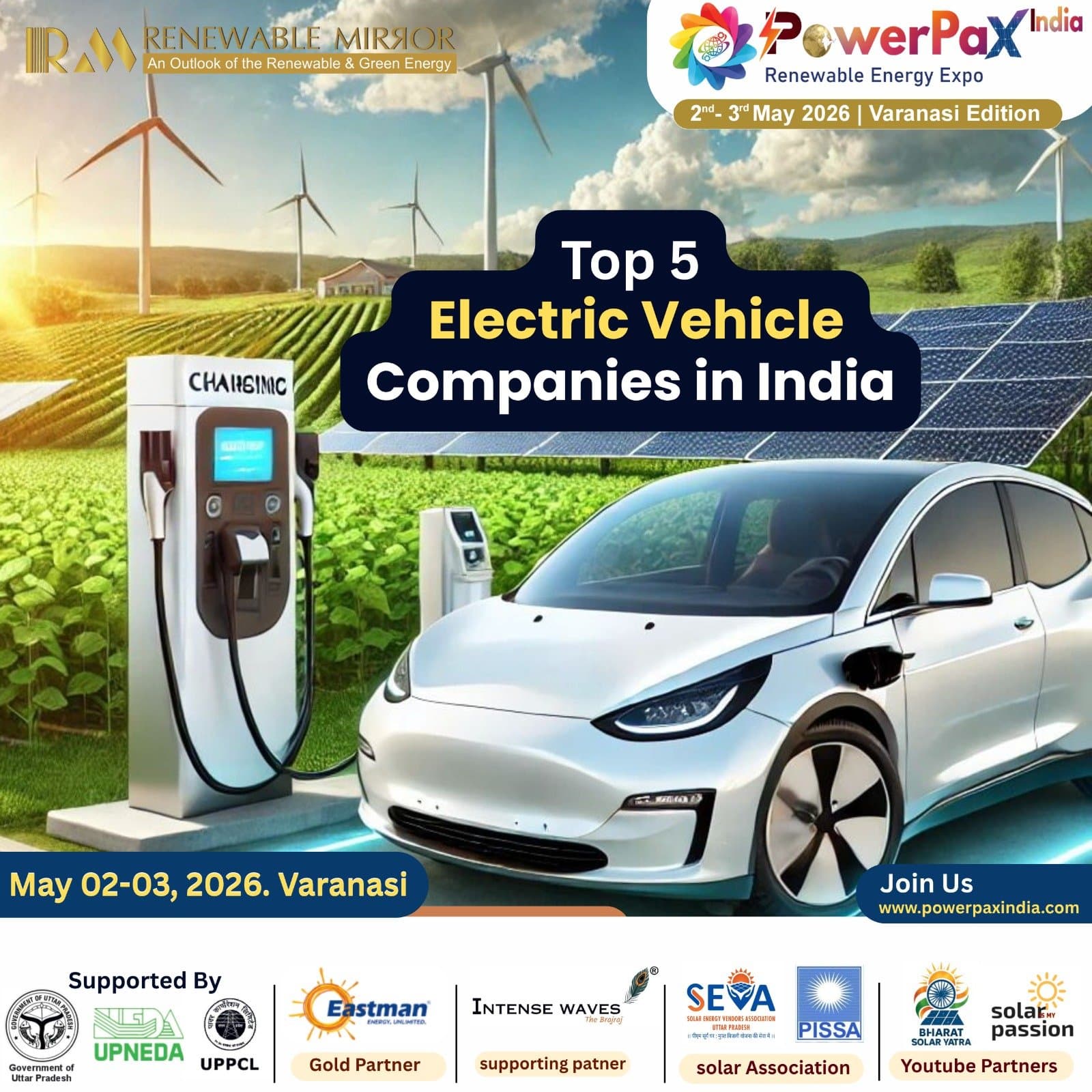 Top 5 Electric Vehicle Companies in India