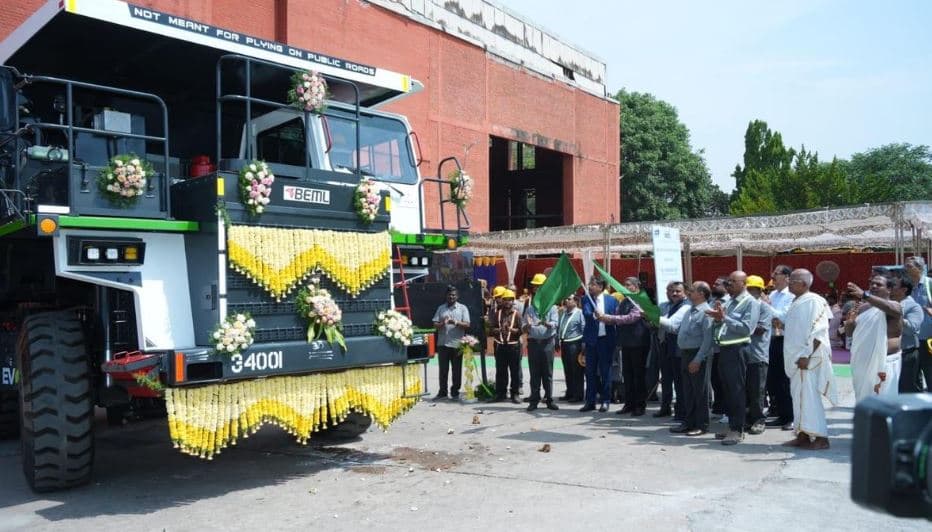 BEML Unveils India’s First Indigenous 35-Tonne Electric Dump Truck