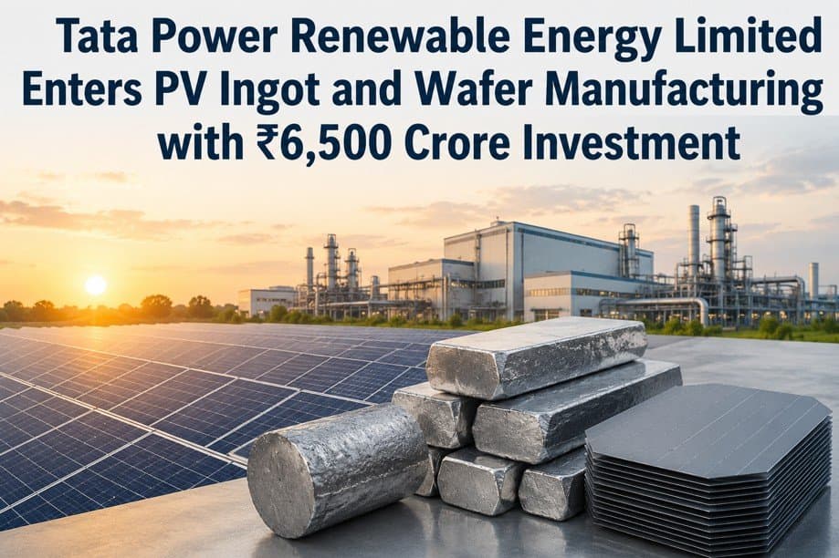 TPREL Enters PV Ingot and Wafer Manufacturing with INR 6,500 Crore Investment