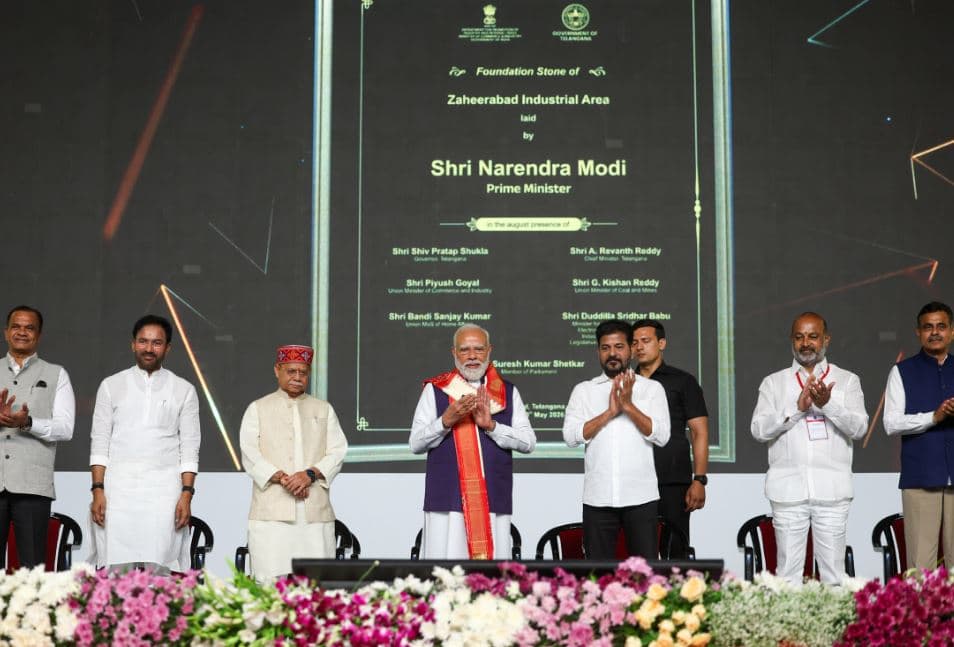 PM Modi Launches and Lays Foundation for ₹9,400 Crore Development Projects in Telangana